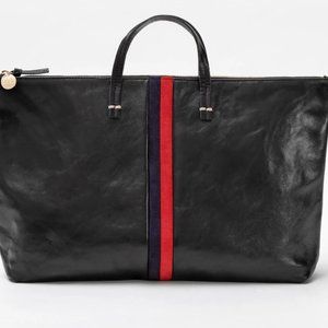 Clare V Attache Black w/ Stripes